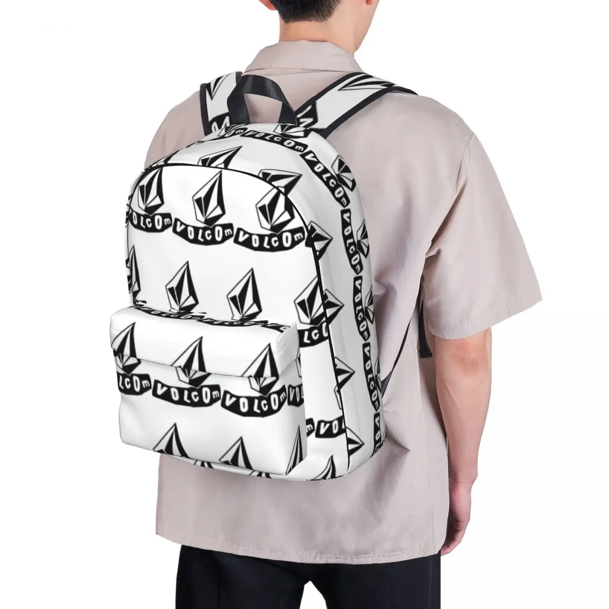 Zaini con logo Volcom Borsa per libri per studenti di grande capacità Borsa a tracolla Zaino per laptop Zaino da viaggio casual Borsa da scuola per