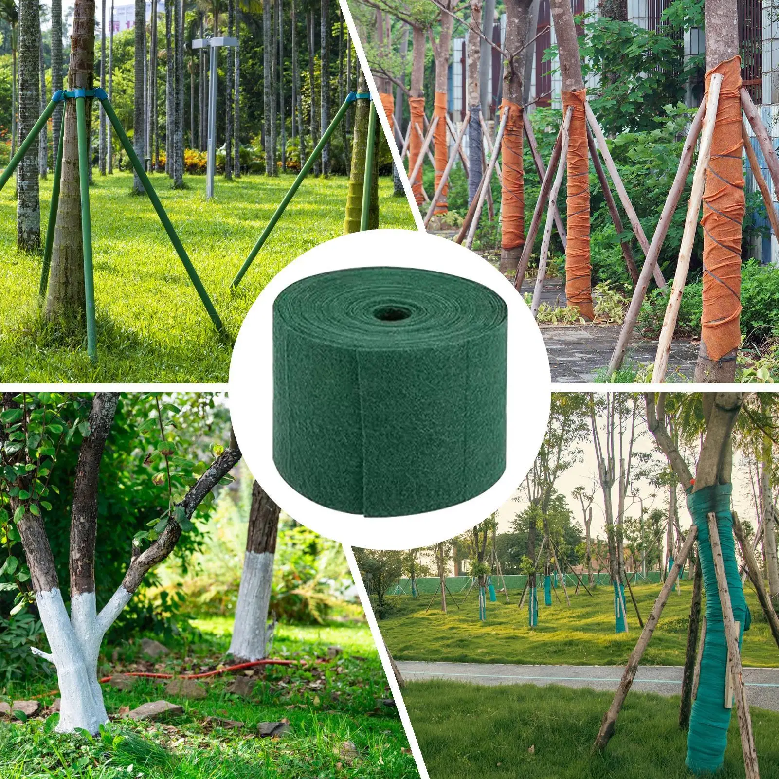 

Обертывания для защиты коры 65,61 футов, сверхмощные антифризные чехлы, защита коры деревьев для зимы, мороза, уличного оленя, сада, фруктов