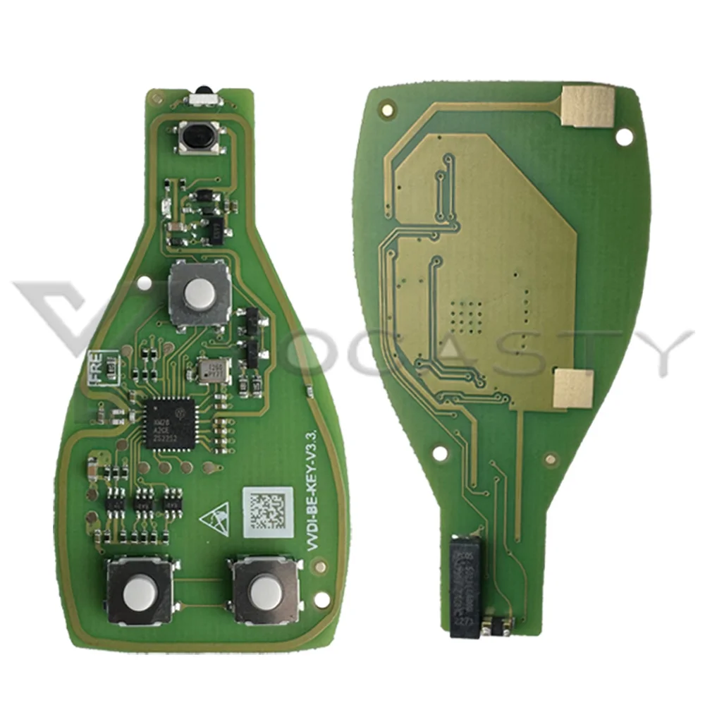 YOCASTY Xhorse VVDI BE Key V3.3 PCB For Mercedes Benz BGA NEC Remote Key Chip Improved Version Smart 433MHz 315MHz Green Board