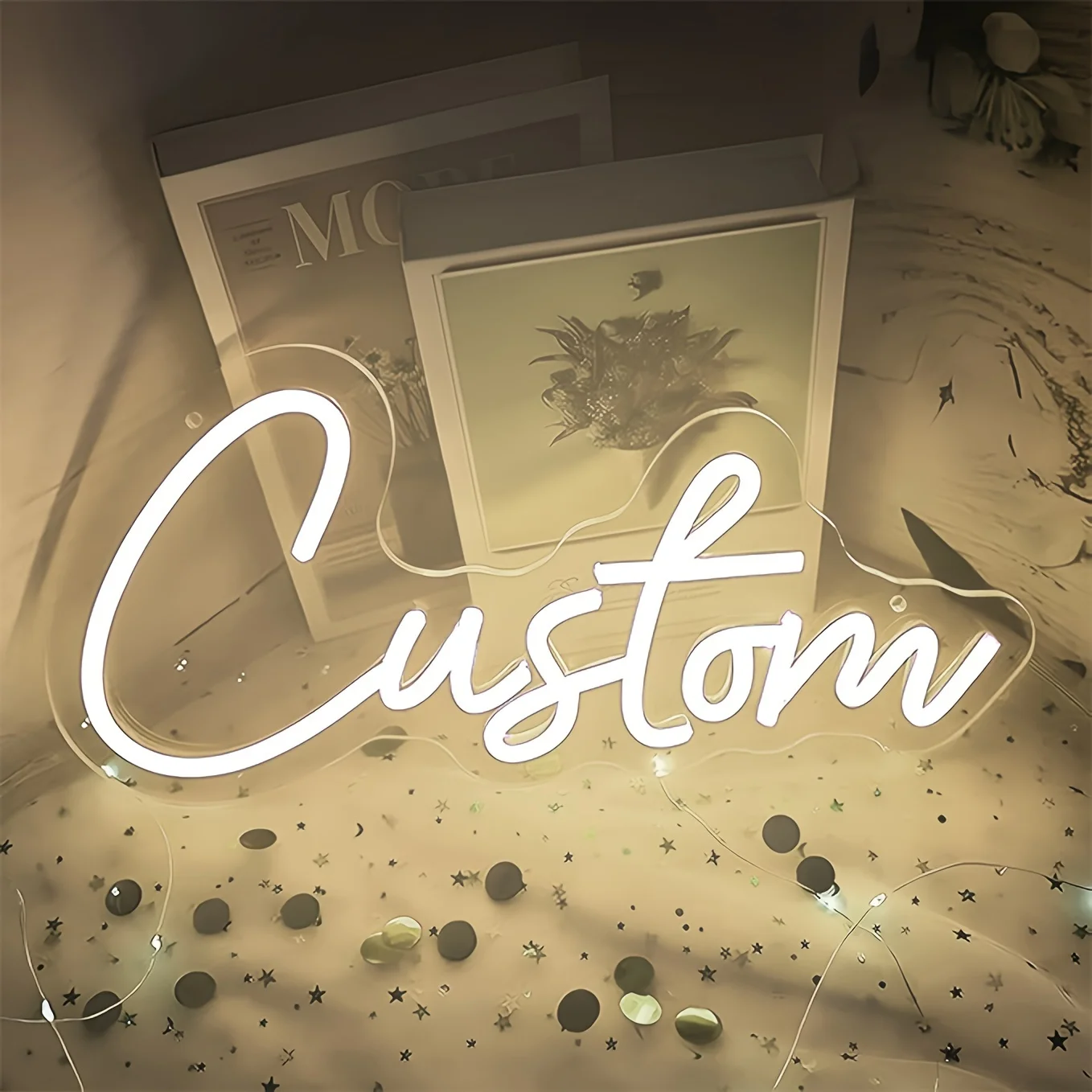 Insegna al neon personalizzata Luce al neon a LED personalizzata con dimmer Luce USB per camera da letto/matrimonio/festa/sala giochi/camera delle ragazze/bar