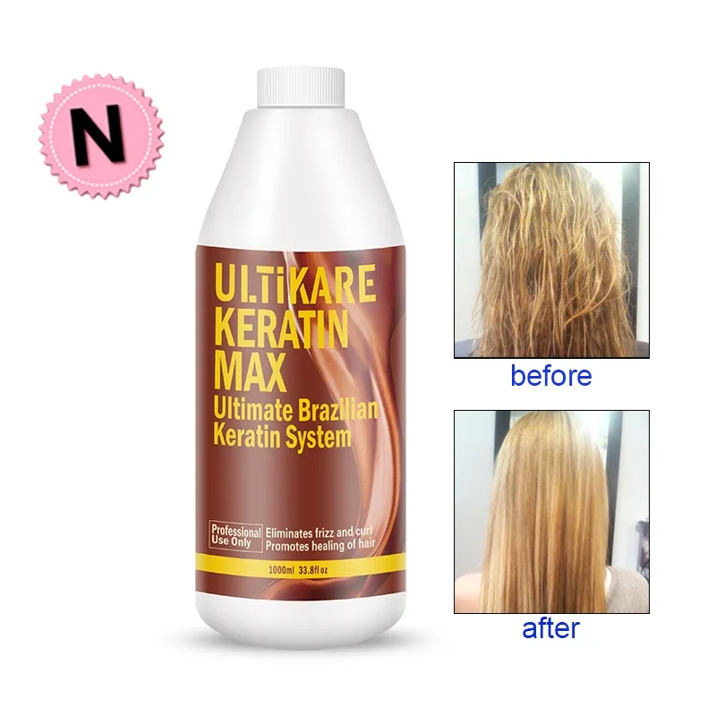 Best Effect Brazilian Keratin Treatment Straightening 5% Formalin Eliminate frizz and Make Shiny & Healthier Hair