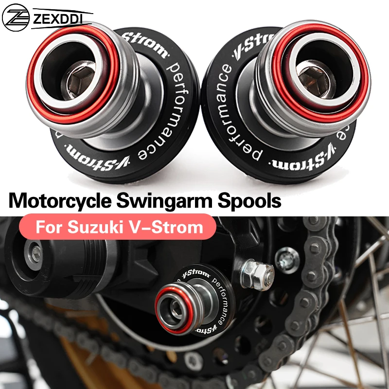 For SUZUKI Vstrom 1000 250 650 1050 XT V-Strom 800DE Vstrom650 DL650 Accessories Motorcycle Swingarm Spools Slider Stand Screw