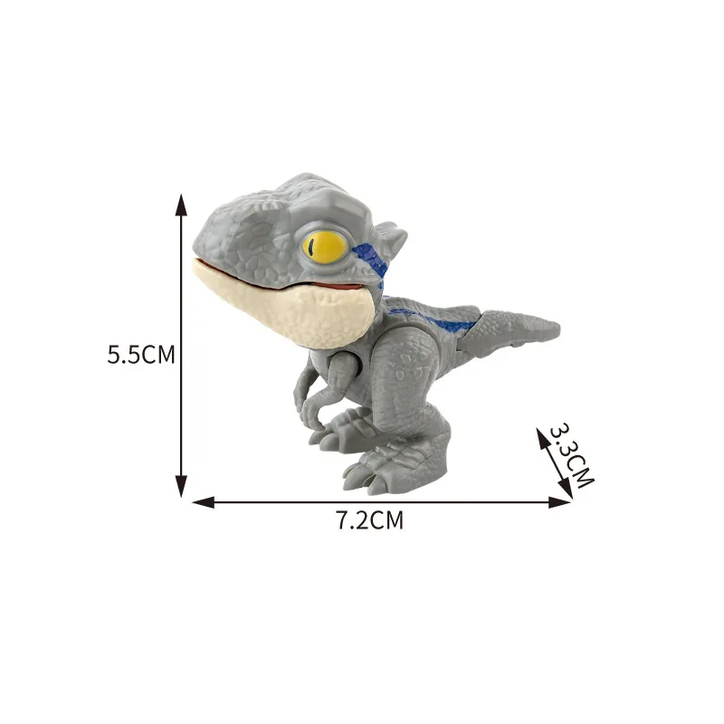 Jurassic Finger Dinosaurier Triceratops Tyrannosaurus Modell Spielzeug für Kinder Kreative Finger Beißen Dinosaurier Interaktives Spielzeug Junge Geschenk