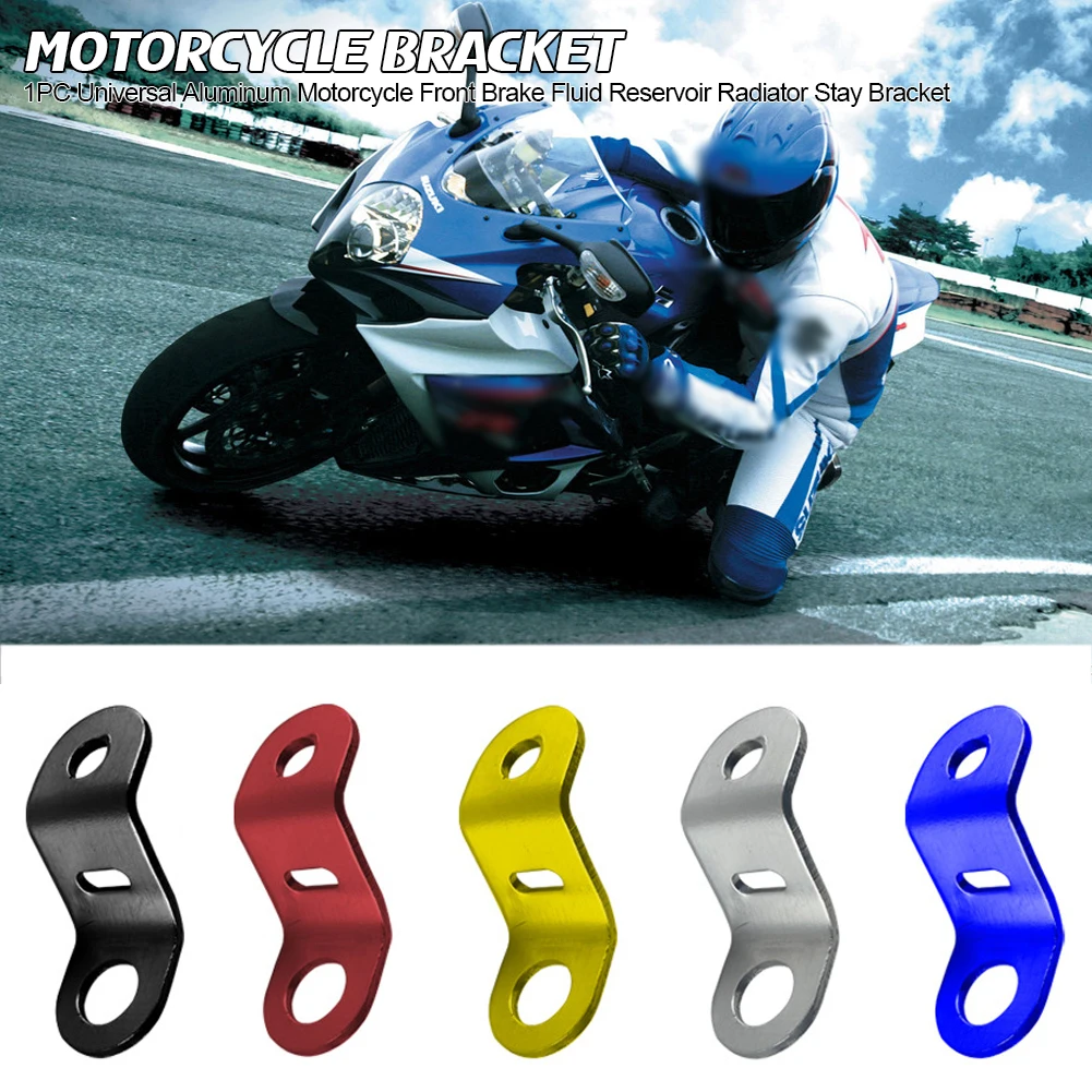 Holder Brake Tank Bracket Motorcycle Bike Brake Master Cylinder Fluid Reservoir Tank Oil Cup Support Aluminum Alloy Universal