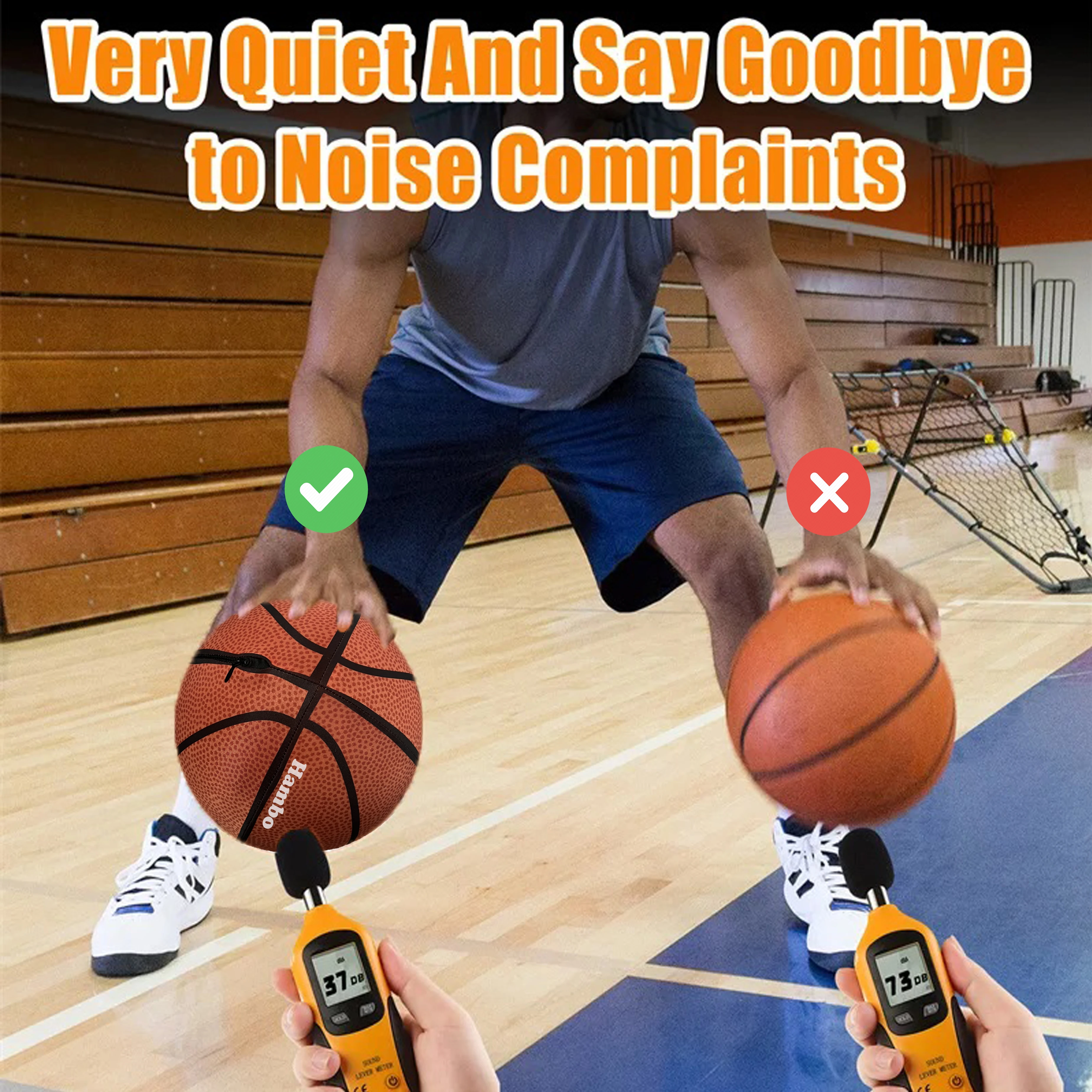 Silent Basketball Zipper Cover Size 3/5/7 Bouncing Mute Ball Indoor Foam Basketball Silent Soft Basket Ball Sports Toy All Ages