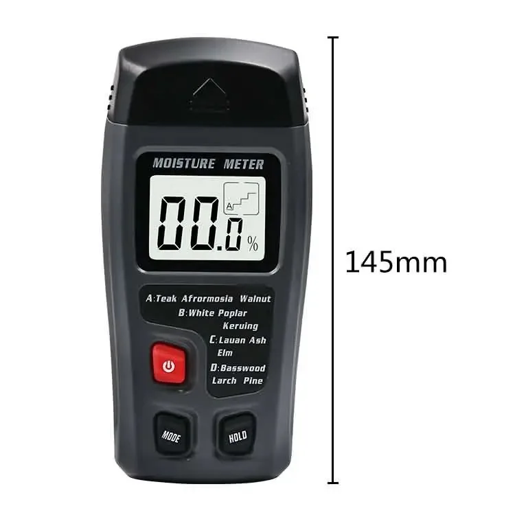 EMT01 Holzfeuchtemessgerät 0-99,9% Feuchtigkeitsdetektor Großes LCD-Display Zwei-Pin-Design für Holz, Brennholz, Holzböden – Detail 2