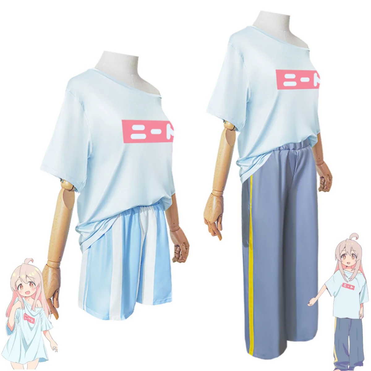 XQAnime Onimai: I'm Now Your Sister! Oyama Mahiro Cosplay Costume Wig T-shirt Pajamas Home Uniform Woman Sexy Cute Daily Suit view 4