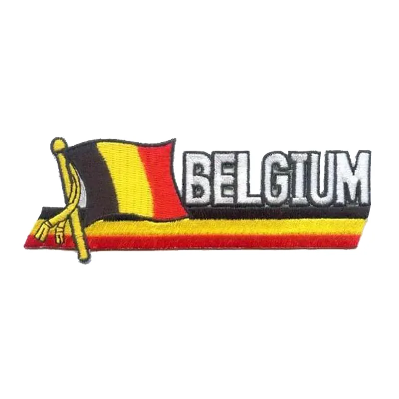 Top Quality Belgium Patches can be a cool decoration, Detailed Embroidery Belgium Flag  Patch Great to sew it on your clothes