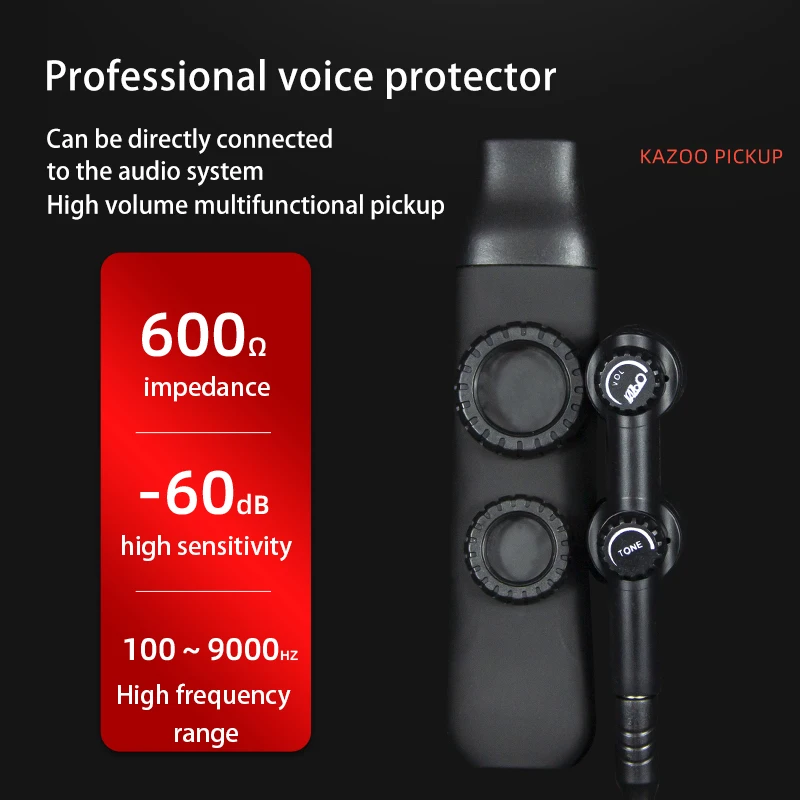 Kazoo Pickup Professional Double Hole Sound Pick-up Connection Sound Audio Speaker Orff Musical Instrument Amplifier Accessories