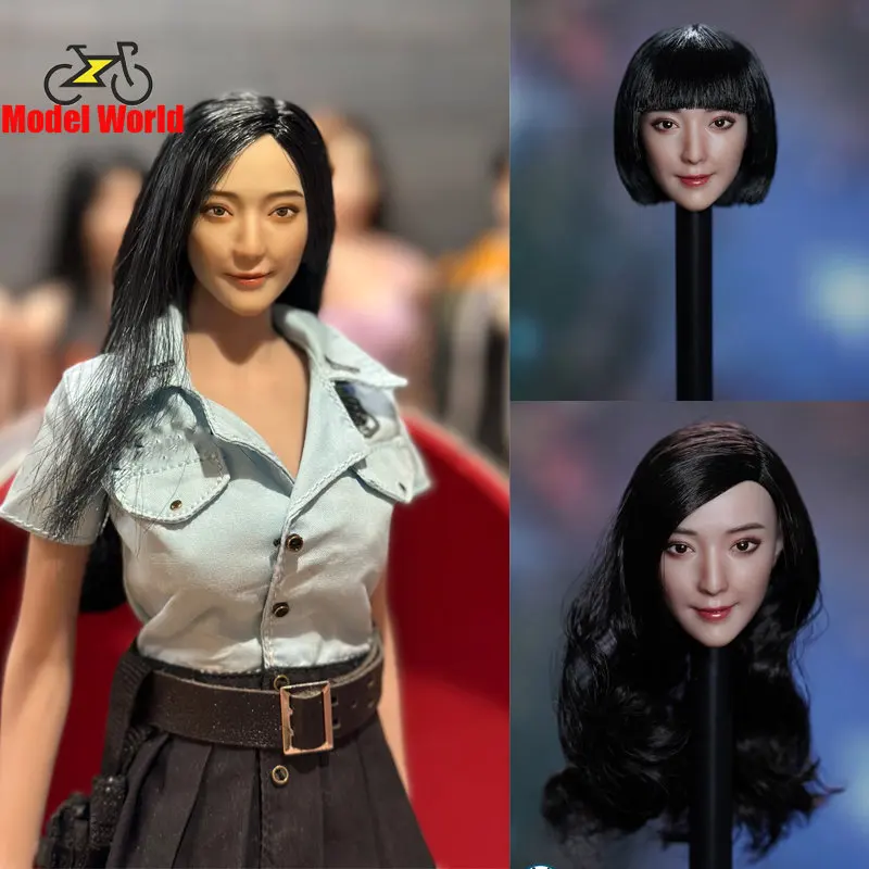 

SUPER DUCK SDH031 1/6 Scale Asian Female Head Sculpt suntan skin Fit 12'' Female Action Figure Body Doll