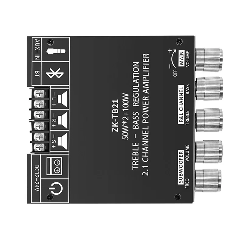 

HiFi 2.1 Channel Bluetooth 5.0 Digital Power Amplifier Subwoofer Audio Board NEW