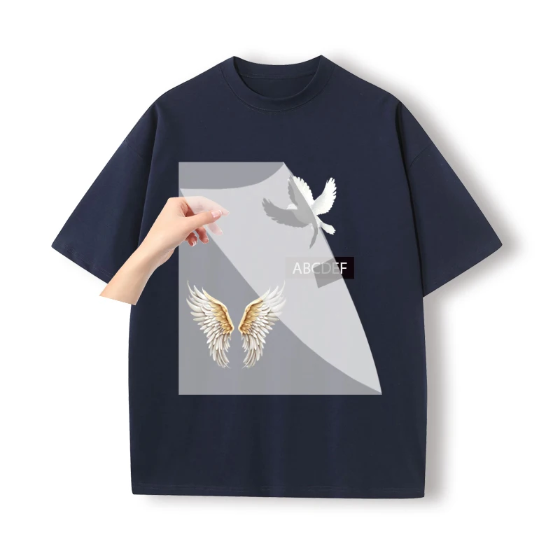 Autocollants personnalisés avec Logo ou image sur vêtements, transfert de chaleur DTF, Patch coloré, lavage Micro élastique, vente en gros, bricolage