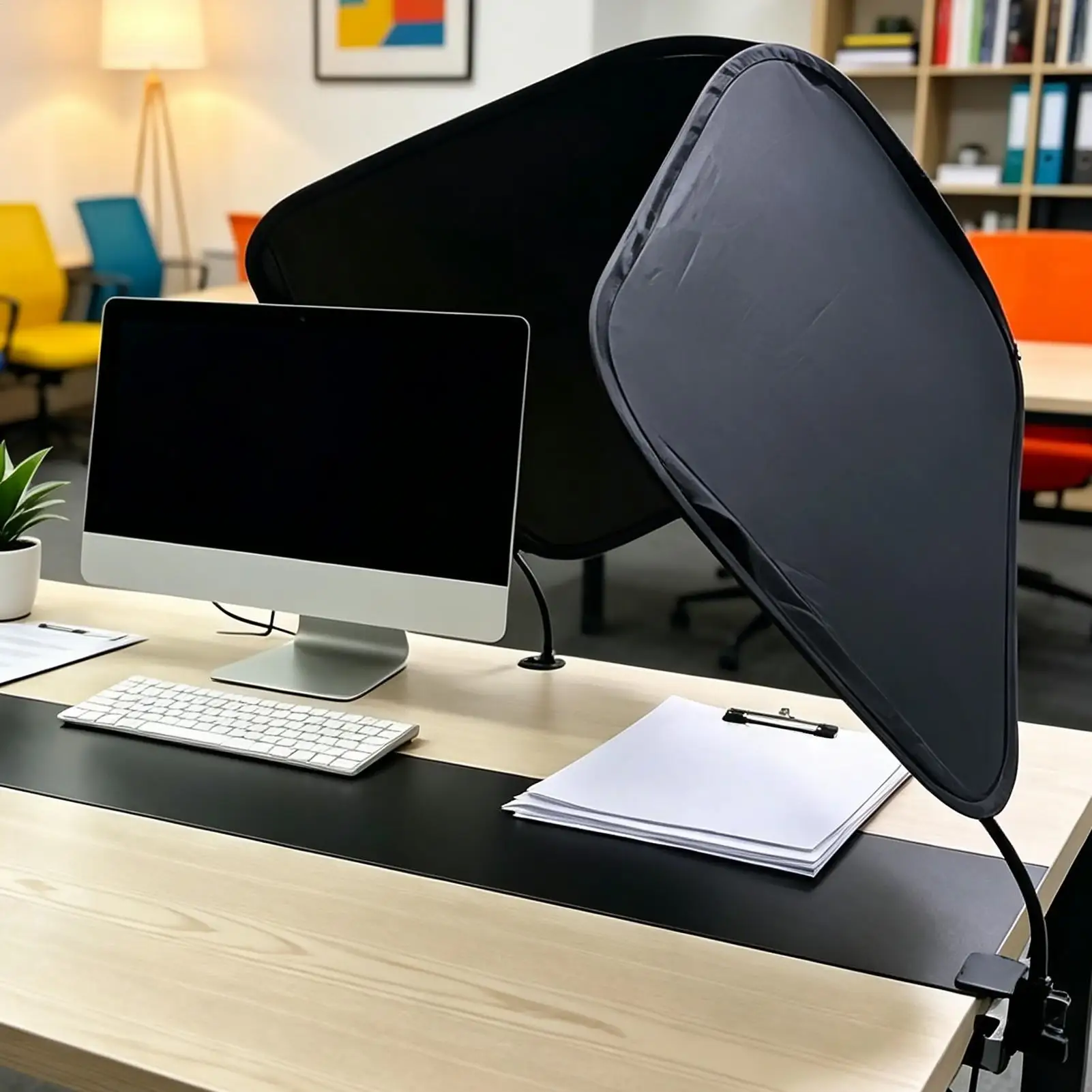 Office Desk Sun Blocker Desktop Overhead Privacy Protection Office Glare Shade For Men Adults Coworkers Colleagues Teachers - view 3