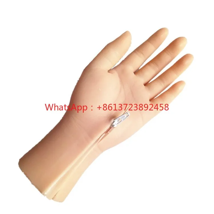 artificial limbs hand cover with zipper Customizable prosthetic silicon hand