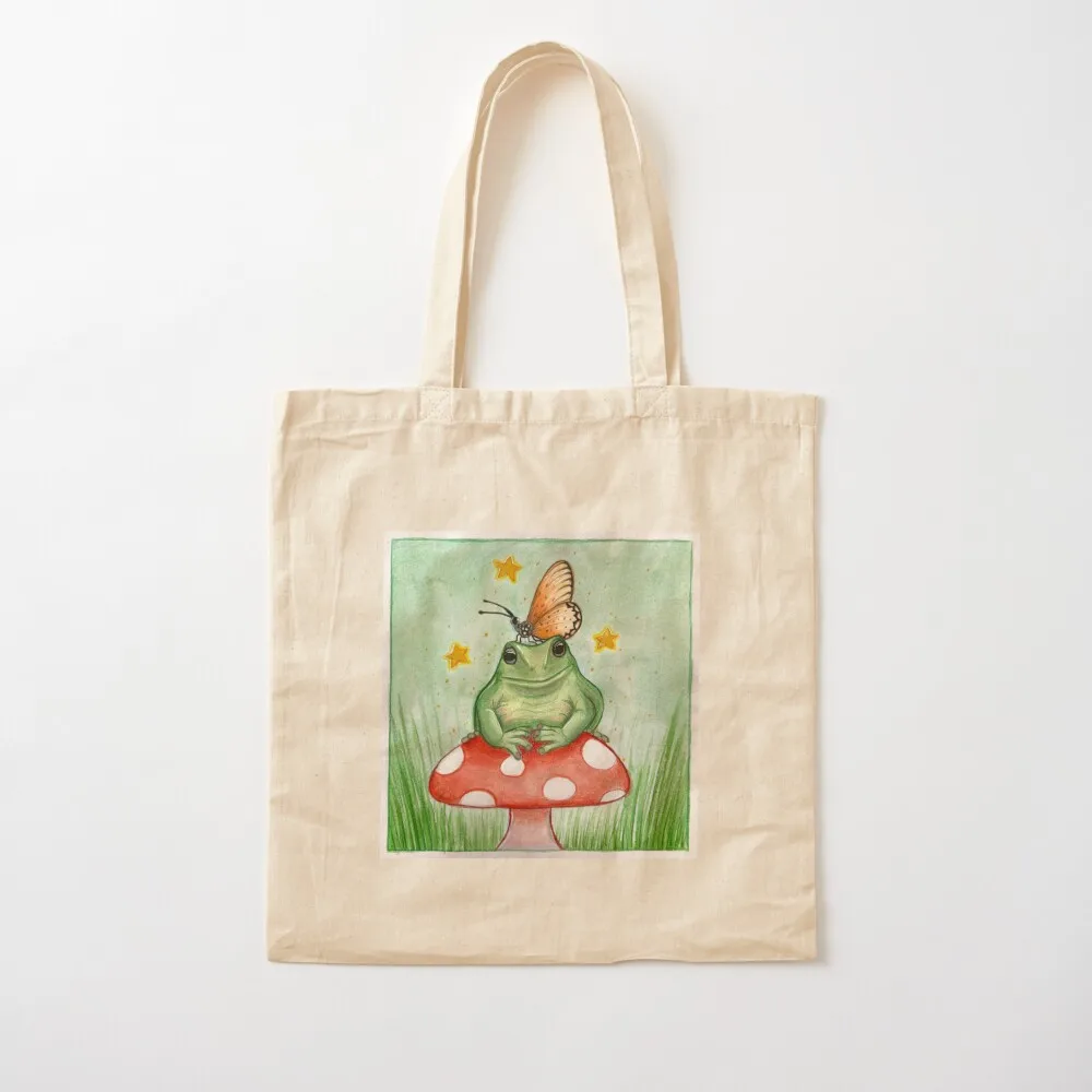 

Frog friend Tote Bag canvas tote Women's shopper tote bag woman Canvas Bag