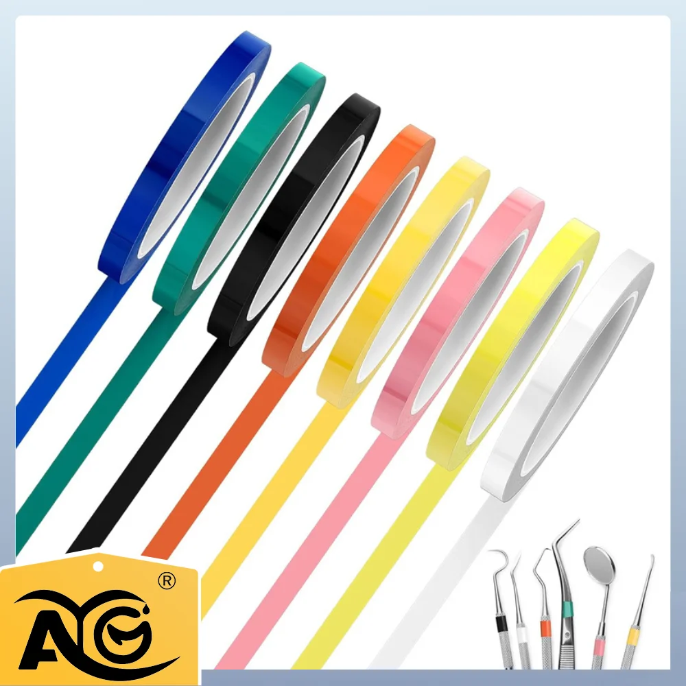 AG Dental Instruments Identification Tape 5mmx66m Dental Marking Tape Autoclavable 150 °cHigh-temperature Marla Tape