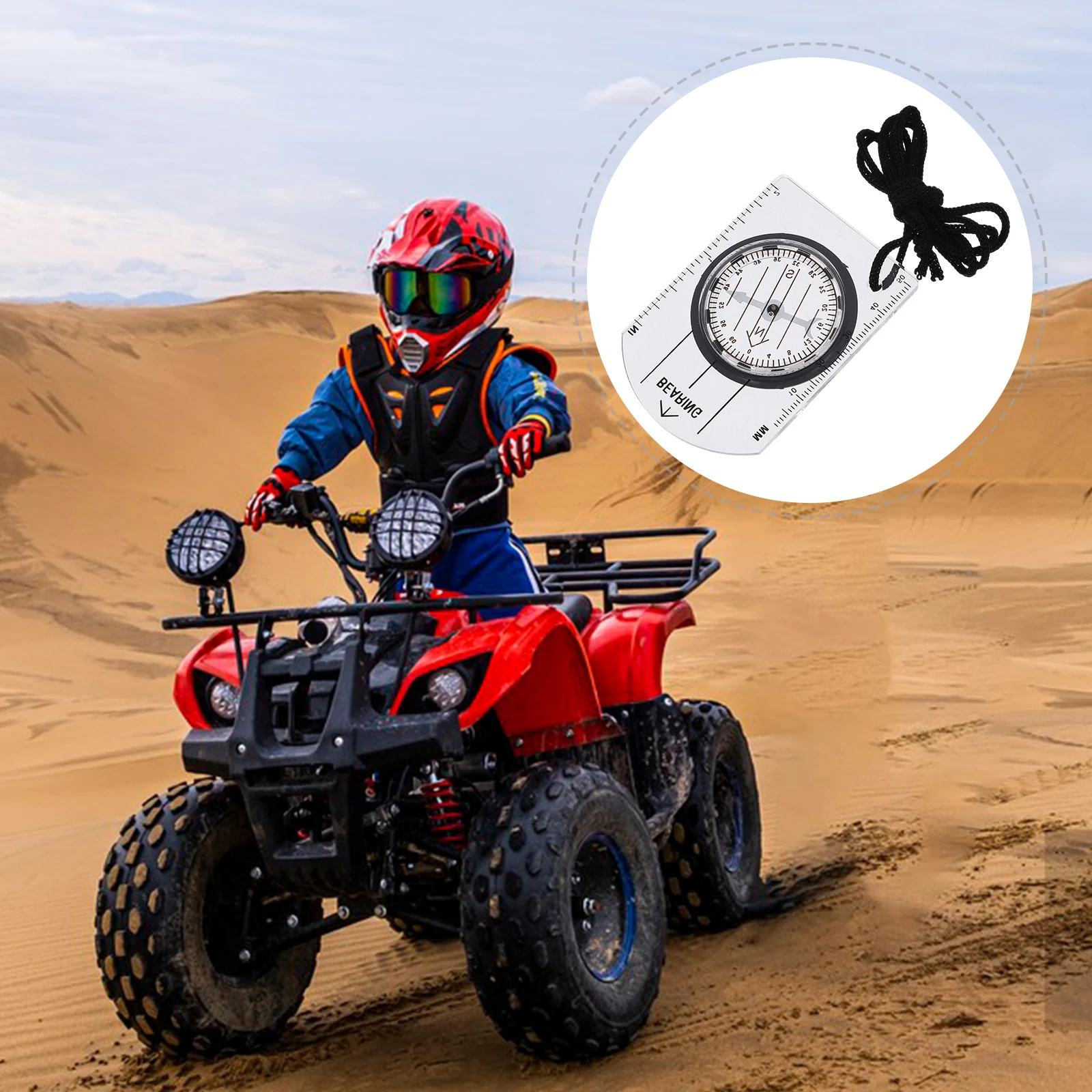 

4 Pcs Portable Compass for Outdoor Orienteering Hiking Camping Party Hunting Navigation Accessories