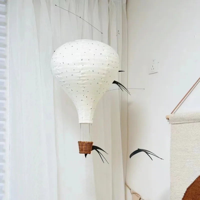 Handmade Kids Room Hanging Hot Air Balloon Nordic Style Children Bedroom Decoration Craft Wall Decor Photography Accessories