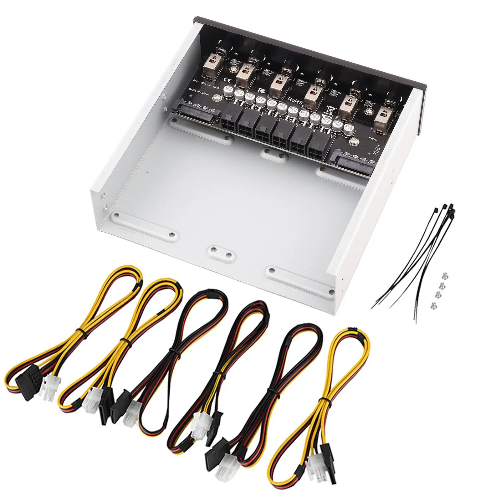 

HDD Power Control Switch Hard Drive Selector 6 Self Locking Switches for desktop Computer Optical Drive Adapter