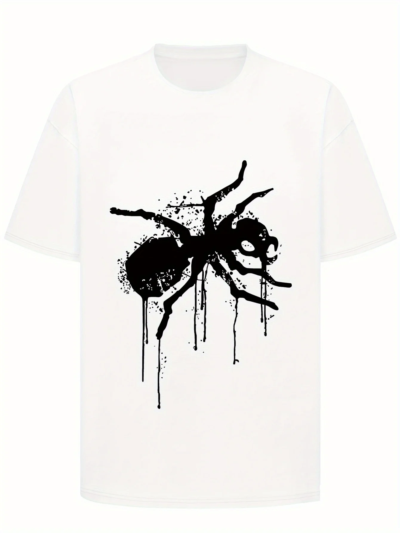 الرجال The Prodigy Band Graphic تي شيرت المتطرفة الغزو العنكبوت تشبه النمل تصميم، الصيف المحملة للحفلات الموسيقية ارتداء اليومي غير الرسمي
