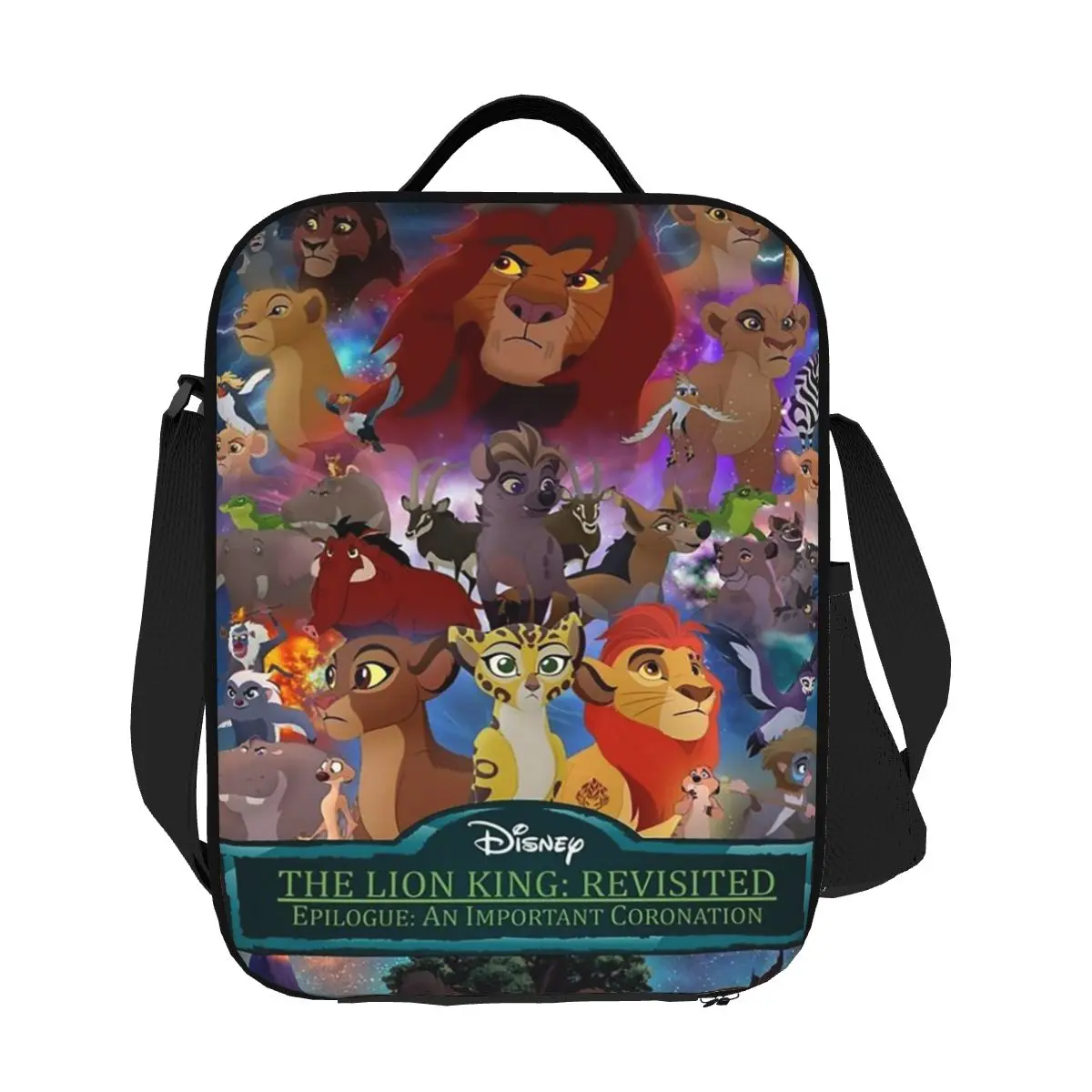 

Custom The Lion King Insulated Lunch Bag for Women Cooler Thermal Lunch Tote Beach Camping Travel