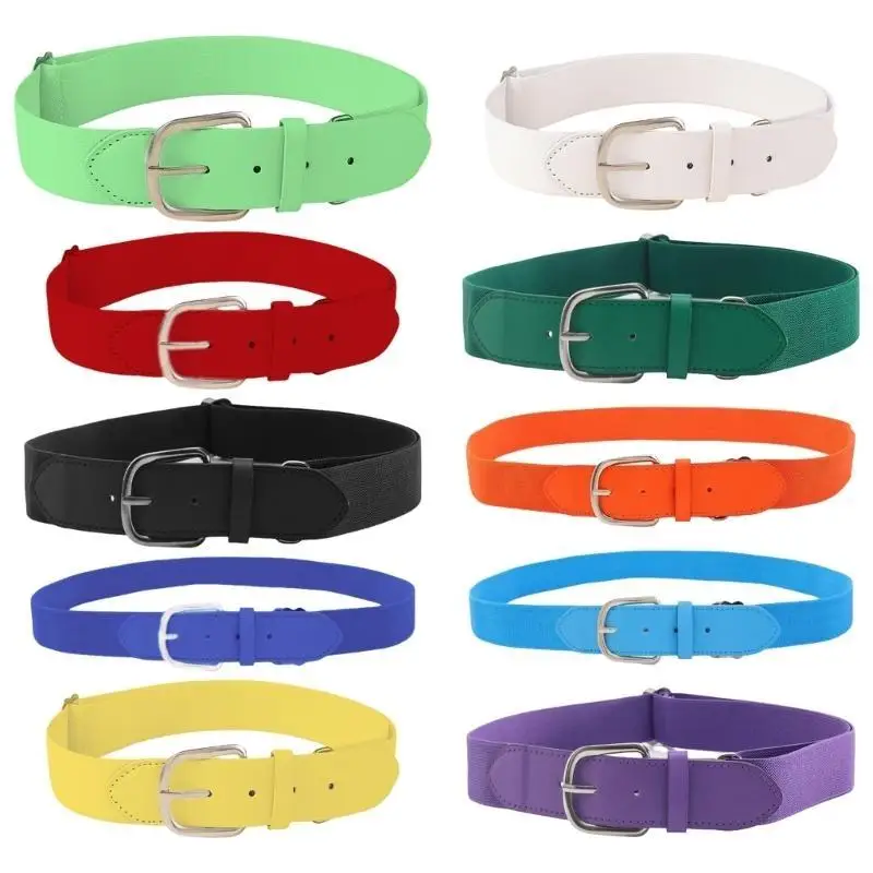 

Outdoor Sports Stretch Belt Adjustable Sports Belt Elastic Belt Softball Belt Baseball Belt with Buckle for Teens Kids