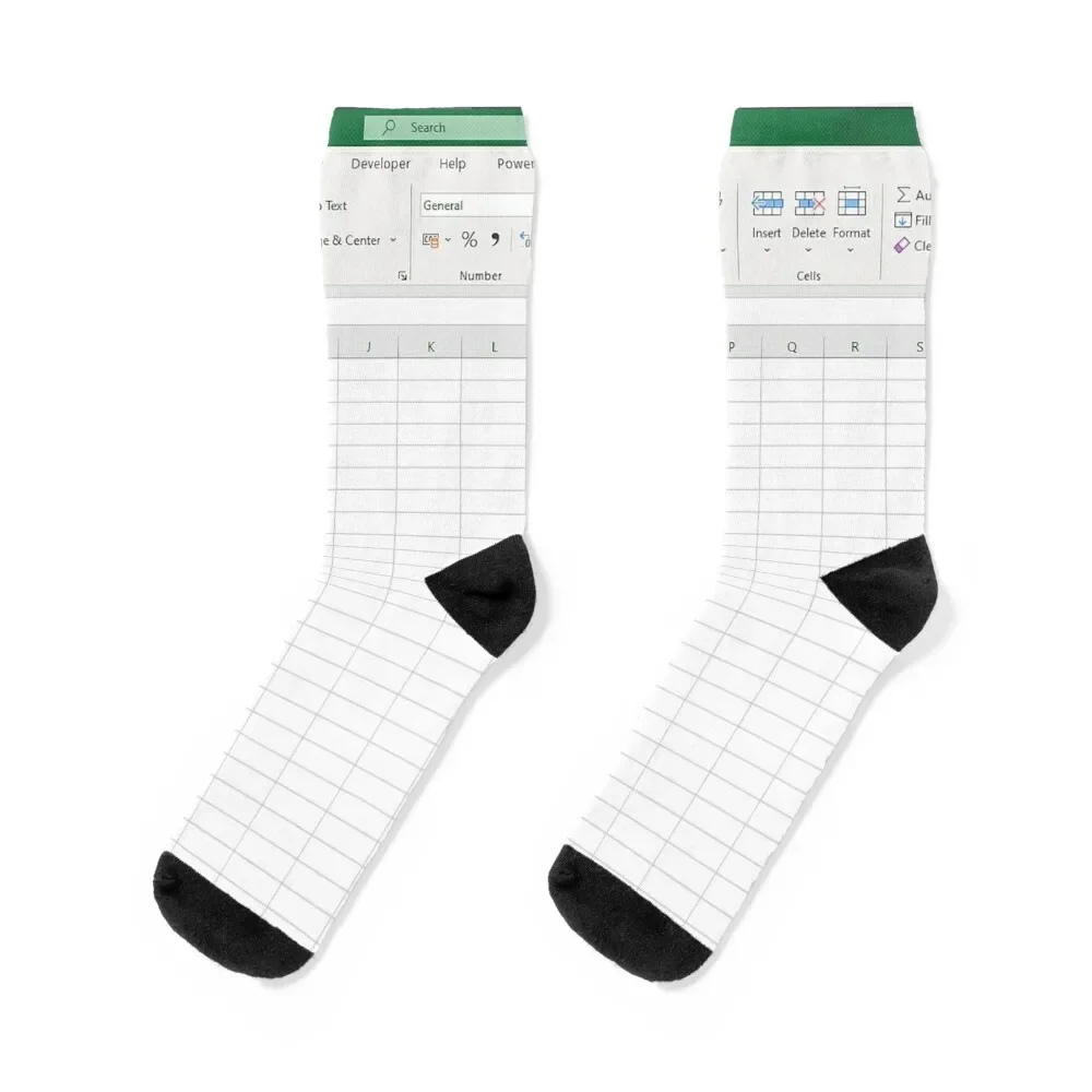 

Blank Excel Sheet Socks Climbing cycling New year's Girl'S Socks Men's