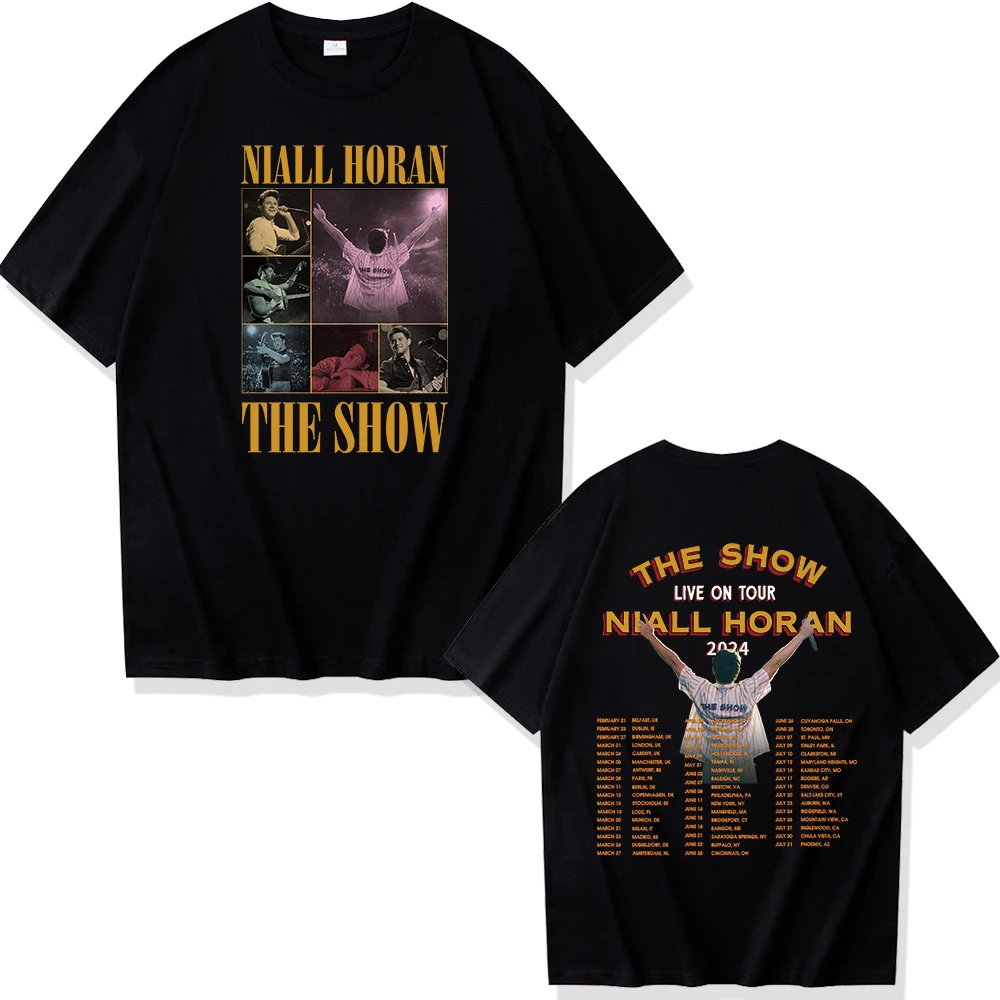 

Niall Horan T-Shirt The Show Live On Tour 2024 Merch Crewneck Short Sleeve Tee Women Men Fashion Streetwear Clothes Harajuku