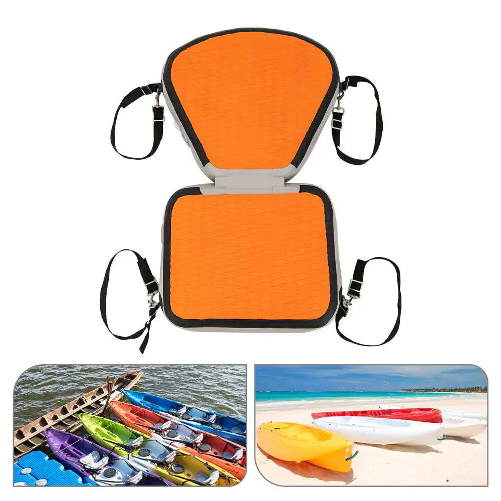 

EVA Padded Kayak Seat with Thickened Cushion for Added Comfort, Durable Orange Design for Kayak Use (New)