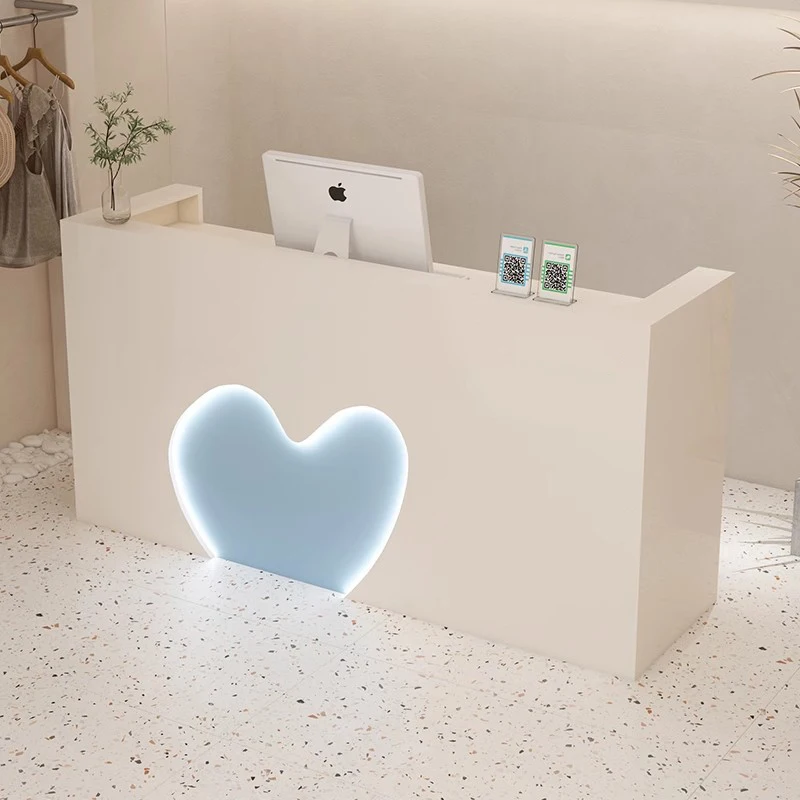 Unique White Reception Desks Restaurant Modern Design Organizers Reception Desks European Display Scrivania Lounge Furniture