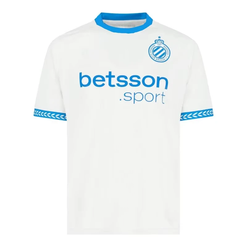 2025 جديد نادي بروج K.V Home_Away قمصان كرة القدم تي شيرت ثلاثية الأبعاد مطبوعة قصيرة الأكمام تي شيرت رياضي نفس الكبار والأطفال #2