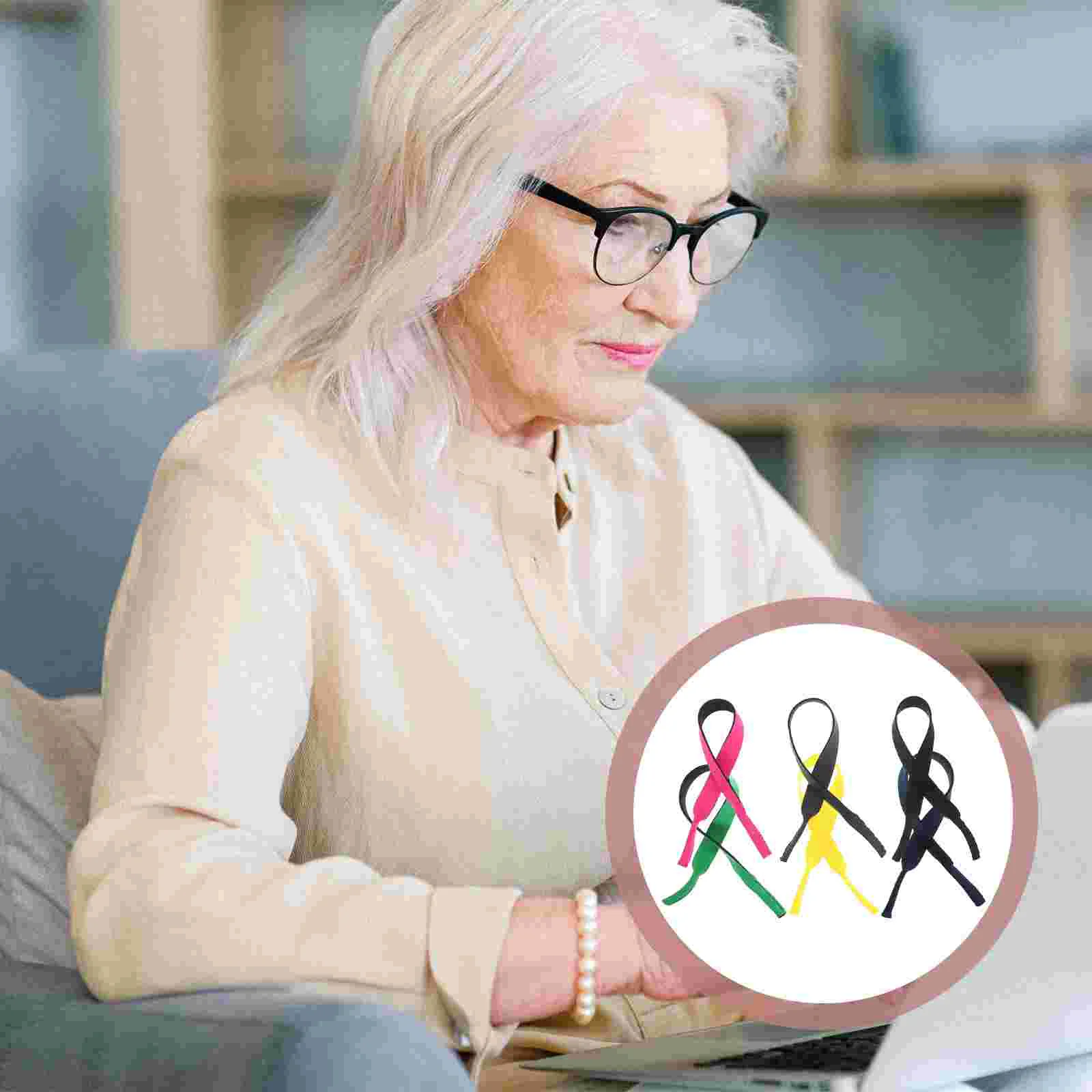 6 قطع نظارات مع اسهم الحبل سلاسل النظارات التجنيب حزام النظارات النيوبرين حبل معلق الرياضة