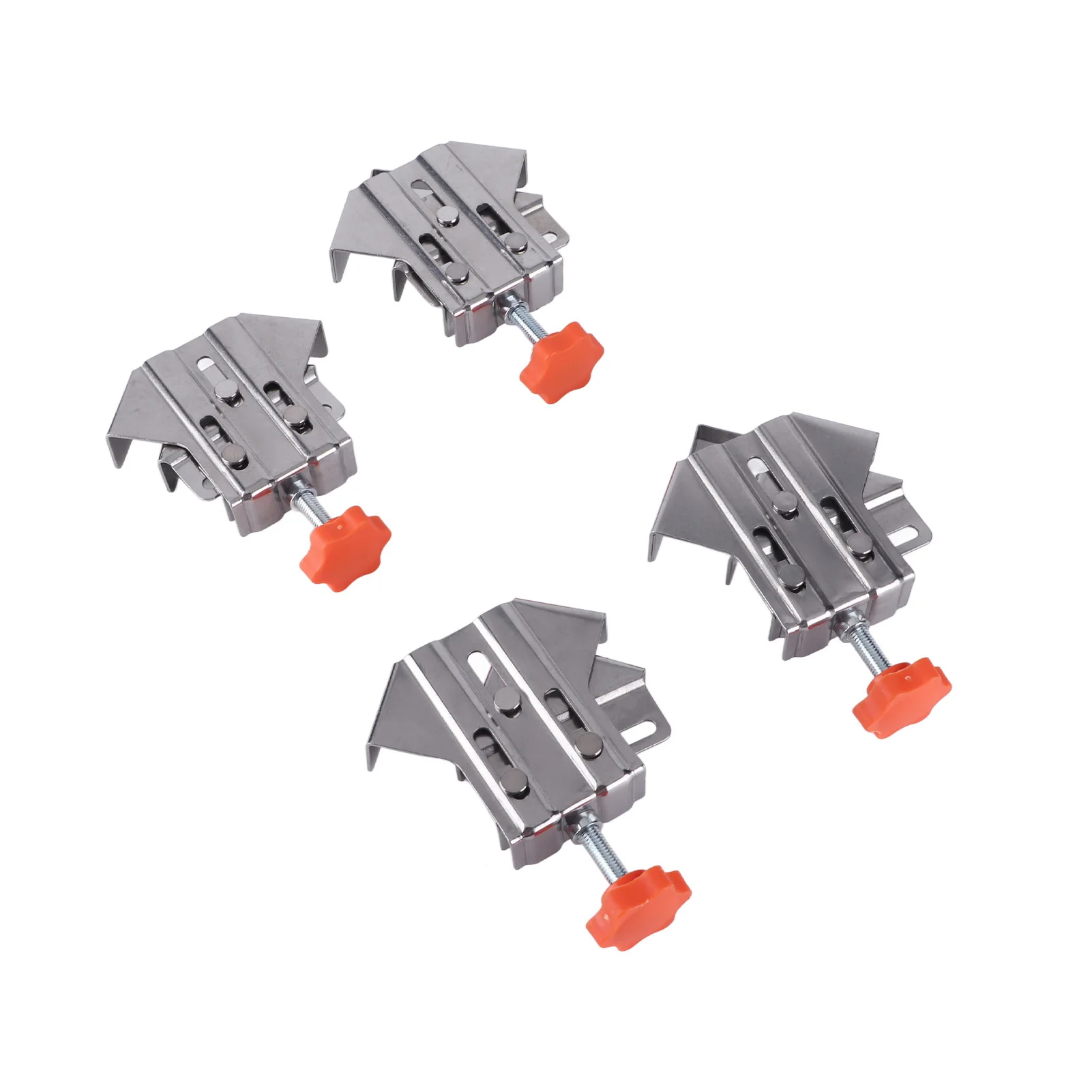 4Pcs Corner Clamp Stainless Steel Opened Closed Adjustable 90 Degree Right Angle Clamp for Woodworking Tools