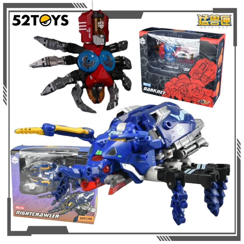 

52TOYS Original BEASTBOX Series Insect Race NIGHTCRAWLER Toys Assembling Models Trendy Mecha Figurines Toys Gifts for Boys