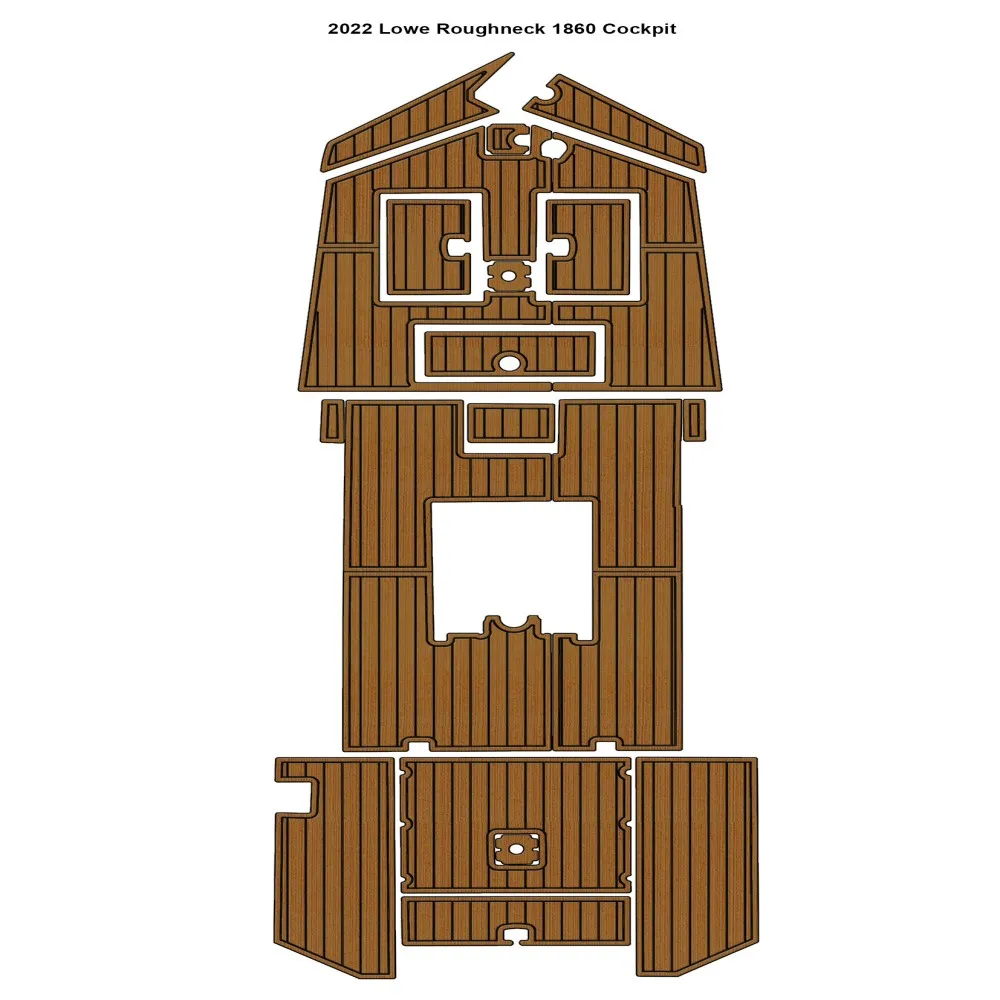

2022 Lowe Roughneck 1860 Лодка для кабины EVA Тиковая палуба Напольный коврик Seadek MarineMat Gatorstep Стиль Самоклеящийся