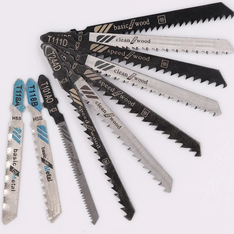 10Pcs  Metal Fine Tooth Scroll Saw Blades for Aluminum Woodworking - Blade Combo Kit