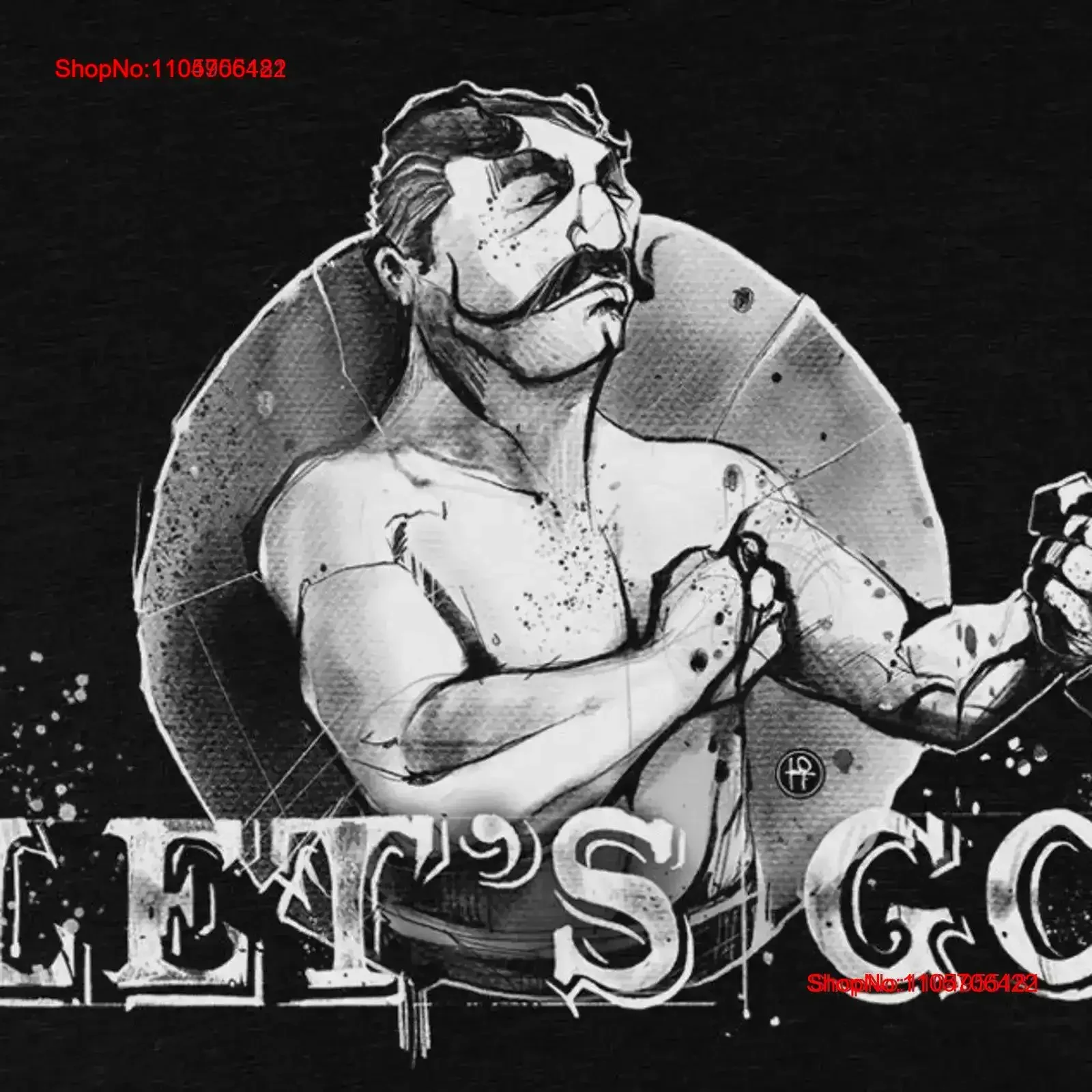 Let's Go Boxer T shirt Vintage Bare Knuckle Boxing Gym WorkouT Washed Slightly Top For Everyday Wear Casual vintage Washed