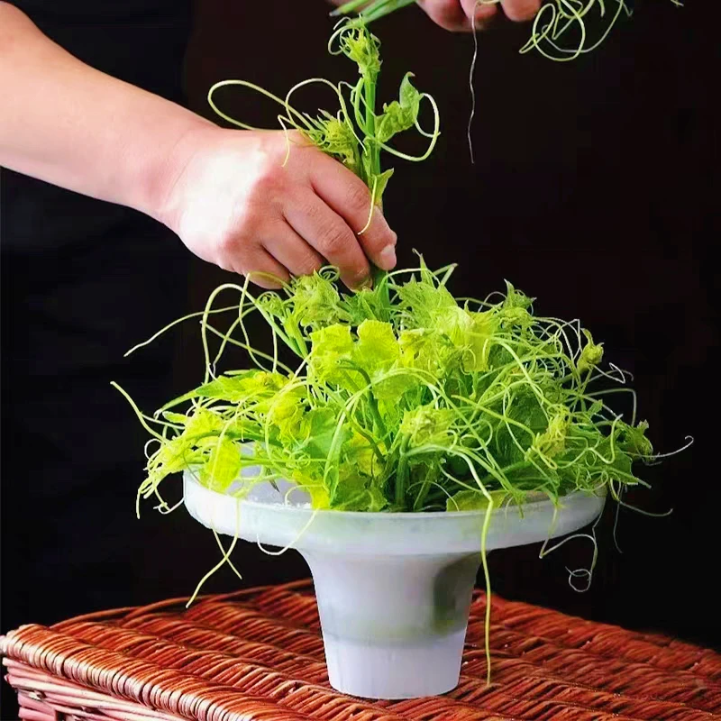 

Creative Acrylic Frosted Vegetable Musoom Di round ape Commercial Restaurant Quali Dining Utensils Chinese Sle Disp...