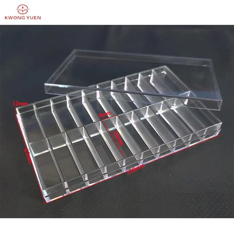 Watch Repair Tool Watch Parts Box Small Parts Storage Box 20-Cell Transparent Plastic Box
