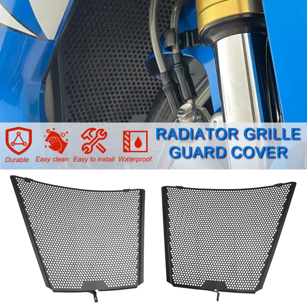 

FOR GSX-R750 FOR GSX R600 2006-2023 2007 2006 Radiator Guard Protector Motorcycle Grille 2022 2021 2020 2019 FOR GSXR 600 750