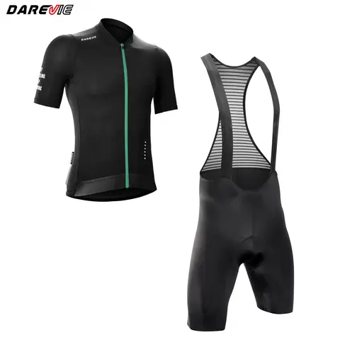 DAREVIE Man Cycling Set Seamless Anti Slip Cool Technology Pro Level Cycling Jersey Anti UV Moisture Wicking Cycling Clothi