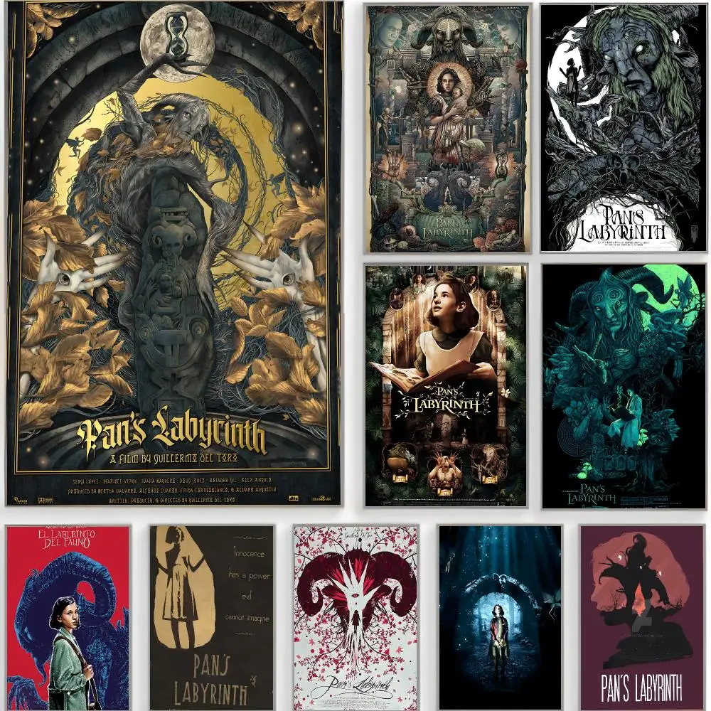 dark movie p-pans labyrinth Poster Classic Wall Art  Home Decor  Peel and Stick Unframed