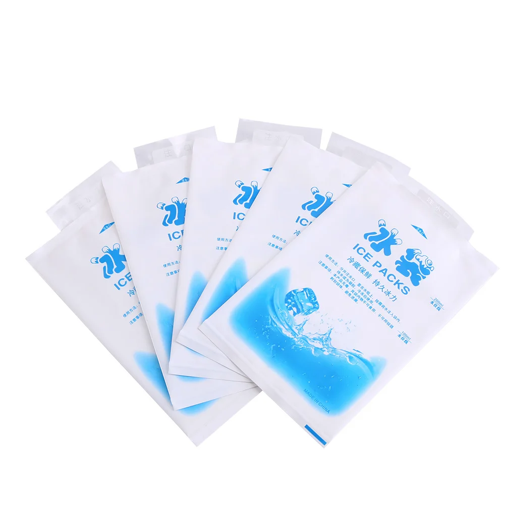 10 Stück wiederverwendbare Eisbeutel, Gel-Kühlbeutel, Gefrierschrank-Gel-Packung für Lebensmittel, Gemüse, Wein, medizinische Industrieanwendung, Gel-Packung, Eisbeutel – Detail 7