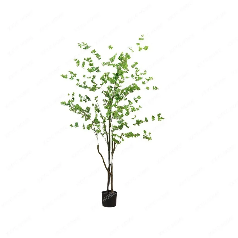 Simulation Bell Tree Bonsai Indoor Large on-the-Ground Green Plant Decorative Showcase Fake Trees Drunk Wood