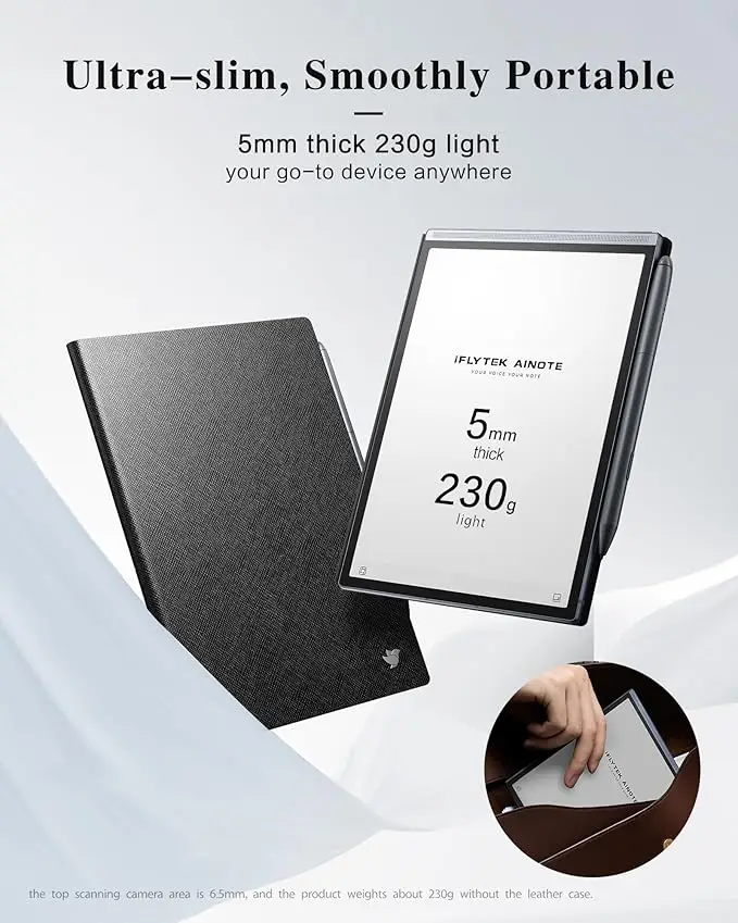 iFLYTEK AINOTE Air2 Notebook da ufficio da 8,2 pollici Note elettroniche portatili Notebook per riunioni Tablet di carta Registrazione vocale E-book