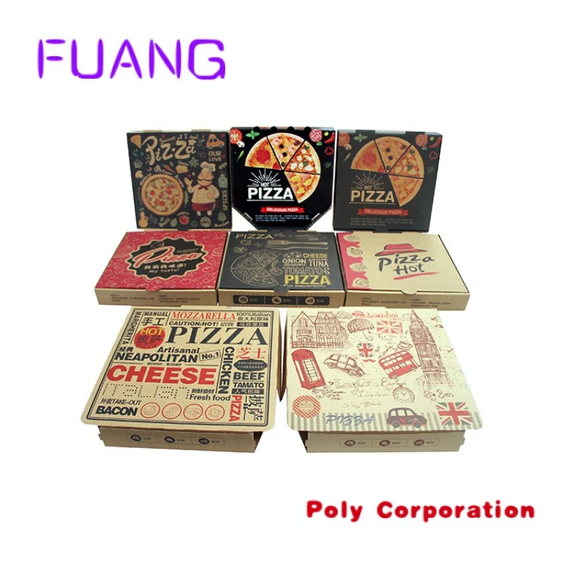 Custom  High Grade Cheap Pizza Boxes Design Custom Corrugated Paper Box boxes pizzas