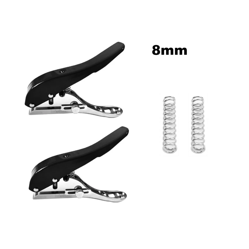 2PCS Hand-Held Hole Puncher Edge Banding For Students Comes With Two Spare Springs