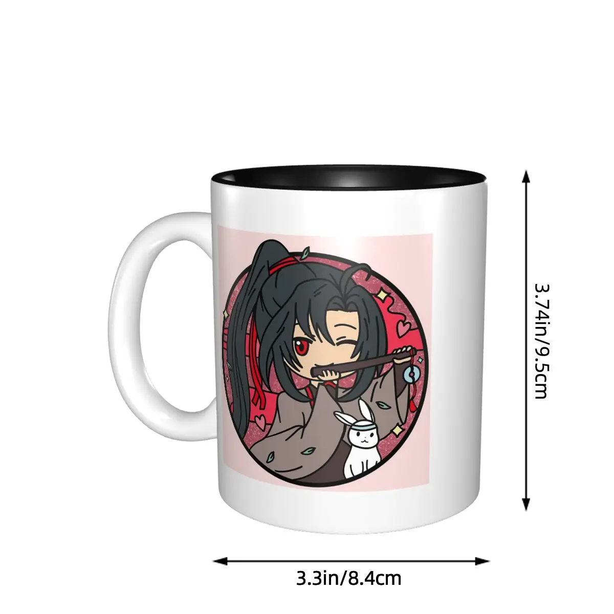 Wei Wuxian Grandmaster MDZS Anime Chibi Mug Funny Ceramic Coffee Cups Tea Mugs Milk Cup Drinkware Gift for Woman Man