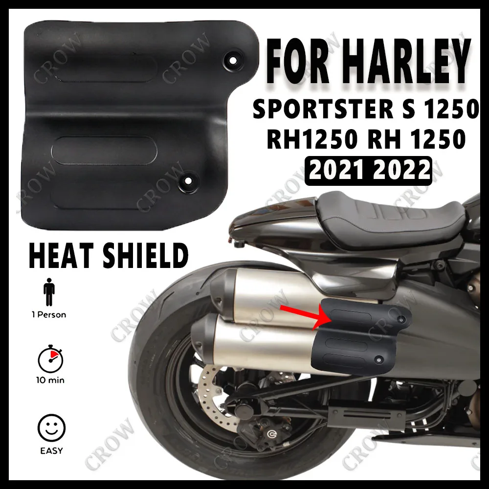 

New Motorcycle Accessories Black Rear Passenger Heat Shield Deflector For Sportster S 1250 RH1250 RH 1250 2021 2022