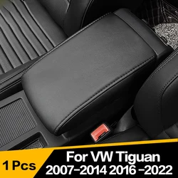 1Pcs Car Armrests Box Cover Decoration Interior Accessories For VW Tiguan MK1 MK2 2007 2008 2009 2010 2011 - 2019 2020 2021 2022